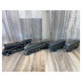 Pair of American Flyer engines, 2 tender cars