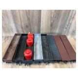 Qty 8 rail cars, plastic