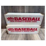 Qty 2 Fleer Baseball Card Sets 1989, factory seal