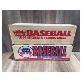 Qty 2 Fleer Baseball Card Sets, 1989, 1990, factor