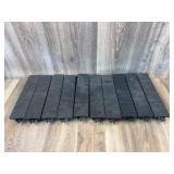 Qty 10 plastic flat bed rail cars