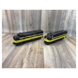 Pair of plastic KMT engines (one is a dummy engine