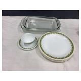 2 Baking Pan Anchor & Pyrex,  Correll Plates Cup a