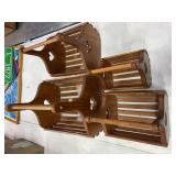 4 Nesting Wood Carriers