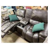 Dual Power Recliner w Cup Holder and Center Consol