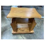 Magazine Rack End Tables  Solid Oak  24' x 17'x