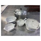 Aluminum Roaster, CorningWare 'Blue Cornflower'