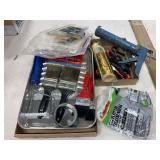 Paint Supplies, Clamps, Sandpaper,