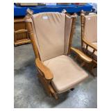 Glider/Rocker w Cushion some wear on Left Arm