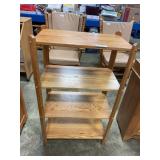Solid Oak Wood Shelf  4 Shelves 23.5' x 13'x 39'