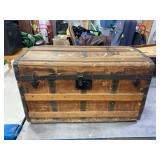 Wood Traveling Trunk  28' x  16' x 17'H
