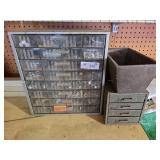 2 Organizers w Misc. Hardware & Planter
