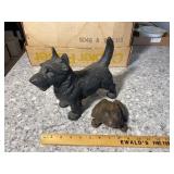 Cast Iron Scottie & Frog