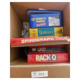 Box of Games: Dominions, Uno, Racko