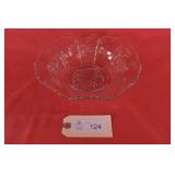 Indiana Glass Co. Paneled Heather 9' Fruit Bowl