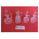 EAPG Clear Glass Cruets