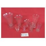 Antique Glass Apothecary Beakers