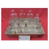 Antique Glass 'Pocket Flasks'/ Medicine Bottles