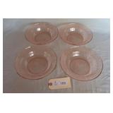 Federal Pink Sharon / Cabbage Rose 7.5' Flat Soup
