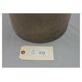 Stoneware Crock 3 Gal Brown color 11' H 9' ID