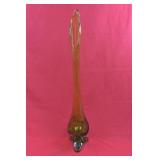 Vintage Viking Glass 'Epic' Swung Vase in Avacad