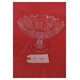 McKee Quintec 'Quintec Cane' Pattern Compote