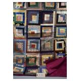 Hand Stitched Quilt 71" x 60"