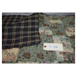 Patchwork Quilt w/floral pattern 78" x 58"