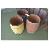 Three Nail Kegs 18" high & 12" openings on top