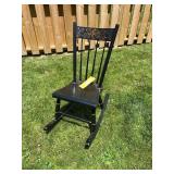Vintage Black Painted Child