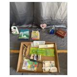 Vintage Crafting Supplies Stained Glass and Inlaid