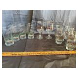 Holiday Express Collection Christmas Glasses Assor