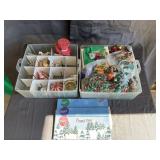 Vintage Christmas Ornaments and Garland Holiday De