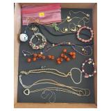 Assorted Costume Jewelry Lot Including Holiday The