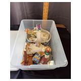 Mixed Collectibles Lot Including Angel Figurines a