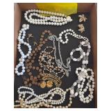 Vintage Fashion Jewelry Lot Including Faux Pearl N