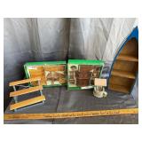 Vintage Miniature Dollhouse Furniture Boat Shelf