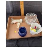 Assorted Collectible Glassware and Novelty Tennis