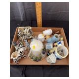 Assorted Ceramic Figurines Planters and Novelty Ta