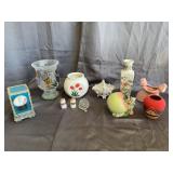 Vintage Ceramic Planters Glass Vases Collectible F