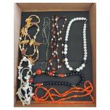 Assorted Vintage Bead and Shell Fashion Necklaces