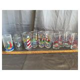 Vintage Nautical and Patriotic Drinking Glasses