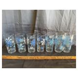 Vintage Snowflake Tumbler Glasses