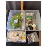 Assorted Crafting Supplies, Sewing Notions, and Mi