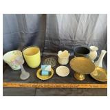 Vintage Decorative Housewares Planters Brass Candl