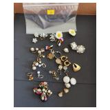 Vintage Costume Jewelry Clip On Screw Back Earring