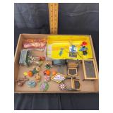 Miniature Dollhouse Garden Furniture and Halloween