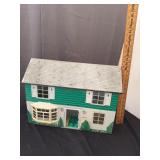 Vintage Louis Marx Tin Litho Colonial Dollhouse Tw