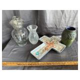 Vintage Wilton Baking Pan Glass Vases