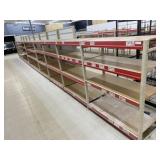 Shelving 3- 8ft Sections, 4- 4ft Sections (aisle 4